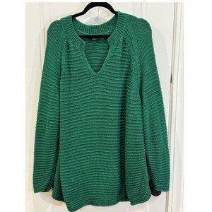 J. Jill Green Pullover Sweater Cozy EUC